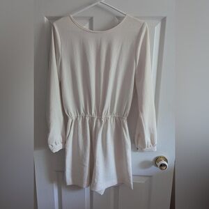 Wilfred white Long Sleeve Romper